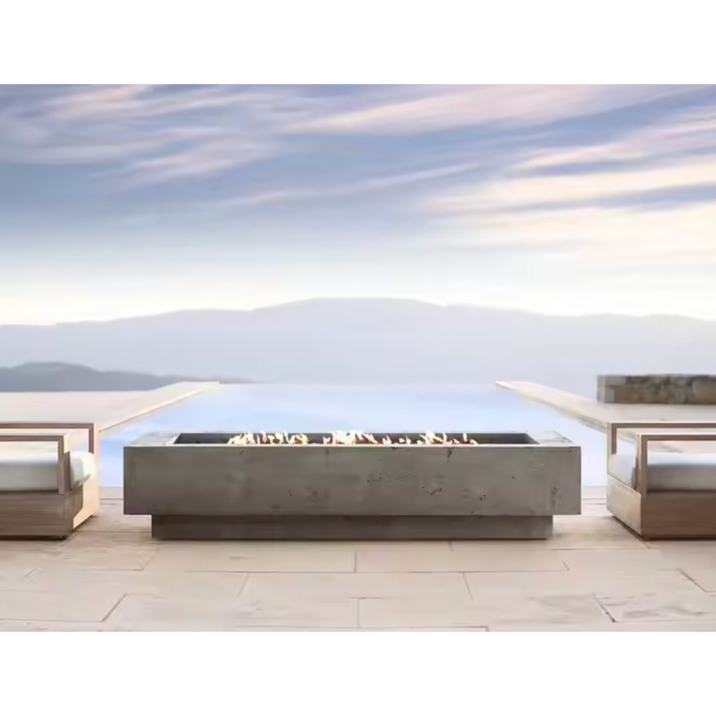 LuxStone Concrete Outdoor Fire Pit